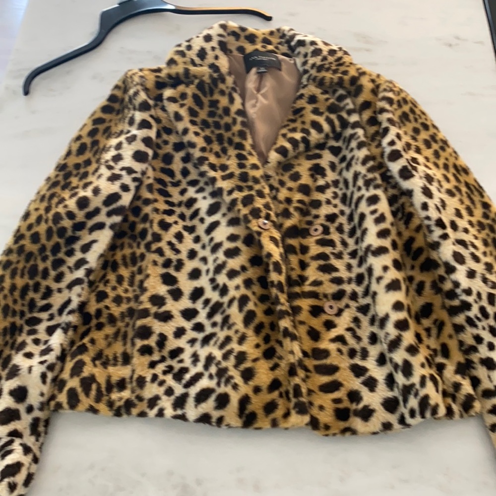 Leopard Ann Taylor coat